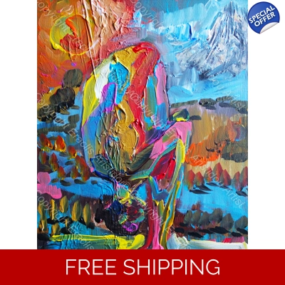 Abstract Sunny Yoga Expression 549